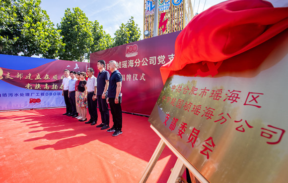 尊龙凯时瑶海分公司党支部建设揭牌仪式顺遂举行