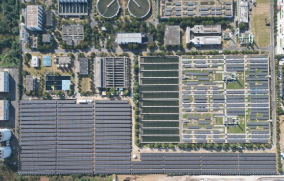 合肥市小仓房污水处置惩罚厂光伏扩建项目并网运行
